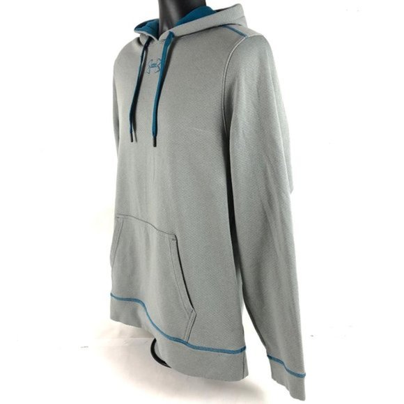 Under Armour Mens Gray Loose Pullover Hoodie sweat - Picture 3 of 8